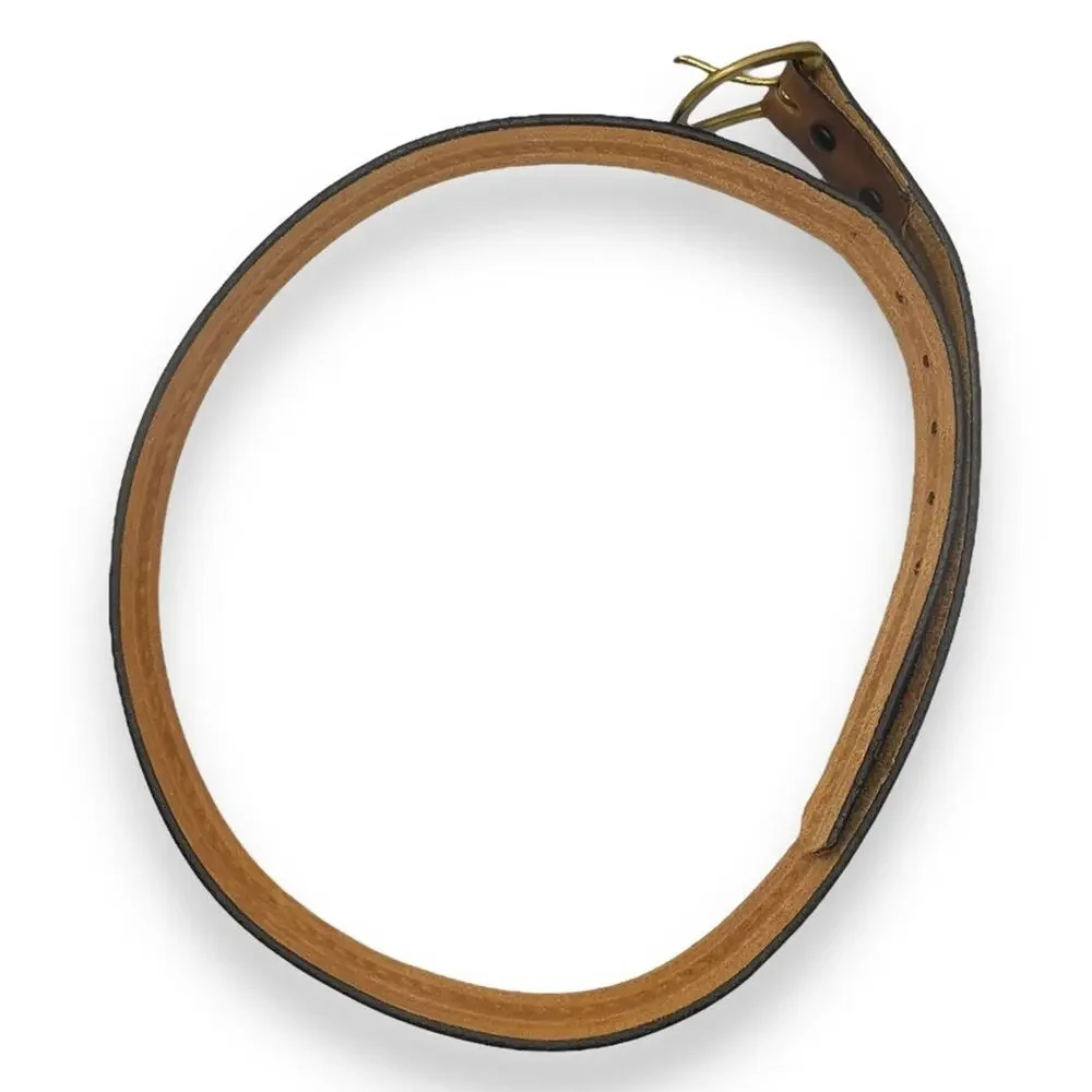 Top Grain Leather Belt Brown Tooled‎ Design 38”